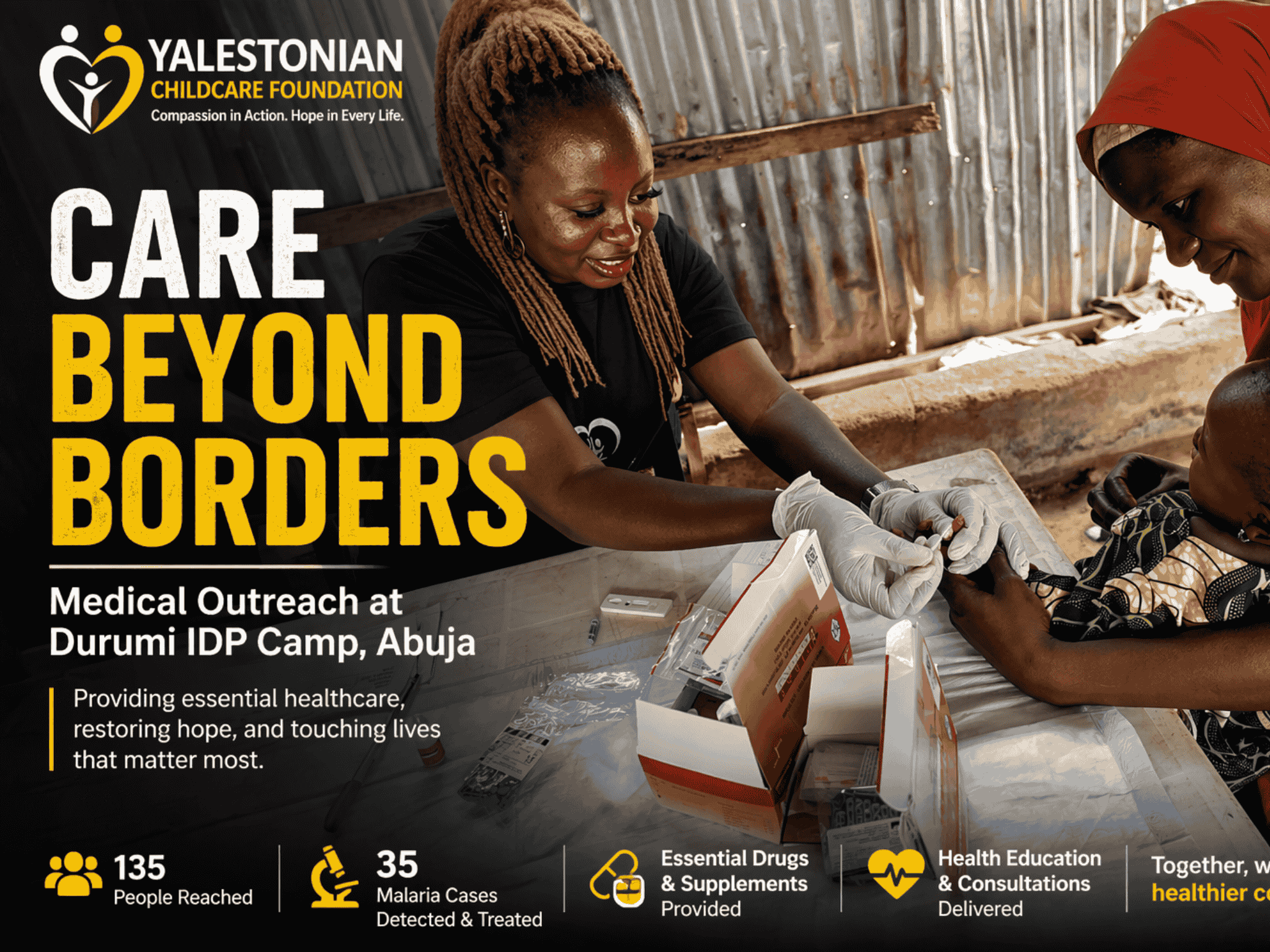 Read more about the article Care Beyond Borders: Inside Yalestonia’s Medical Outreach at Durumi IDP Camp